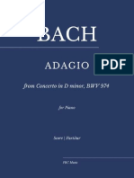 Adagio From Concerto in D Minor BWV 974 J. S. Bach