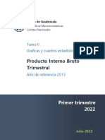 PIB Trimestral Guatemala 2022