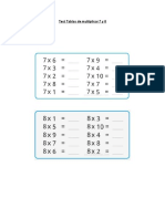 Test Tablas de Multiplicar 7 y 8