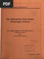 The Residential Real Estate Brokerage Industry 1983 - The Butters Report