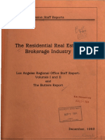 The Residential Real Estate Brokerage Industry 1983 - The Butters Report