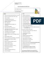 Lista de Útiles de PK A 1° 2020