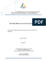 The Risk Matrix As A Tool For Risk Analysis: Faculty of Engineering and Sustainable Development