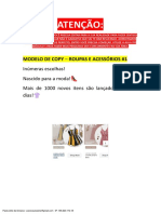 Modelos de Copy para Roupas e Acessórios