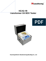 Hzjq-1B Transformer Oil BDV Tester: Huazheng Electric Manufacturing (Baoding) Co., LTD