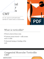 Congenital Muscular Torticollis CMT: By:Dr. Zakir Uk (DPT, MSPT, Kmu) Edited By: Sabar Jamila & Sabar Mina