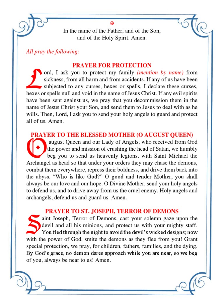 Deliverance Prayers For The Home PDF Demons Prayer