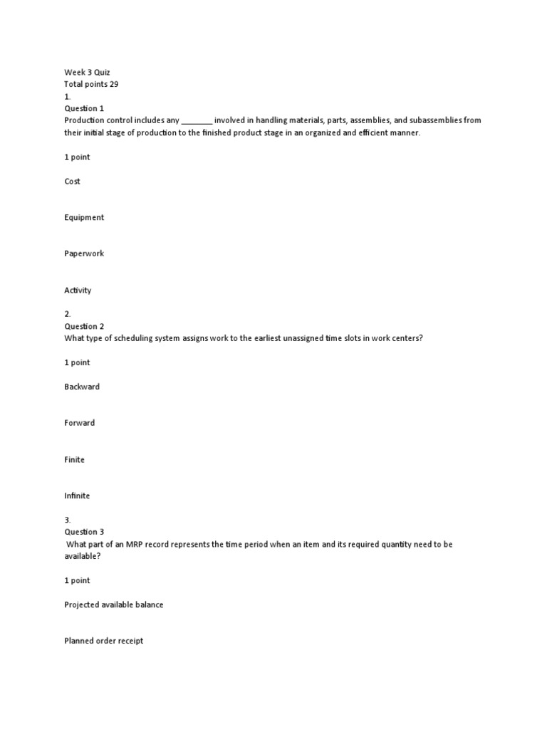 Week 2 quiz key pdf enterprise resource planning performance