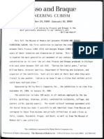 Picasso y Braque Pioneros Del Cubismo Resepña Moma (En Ingles)