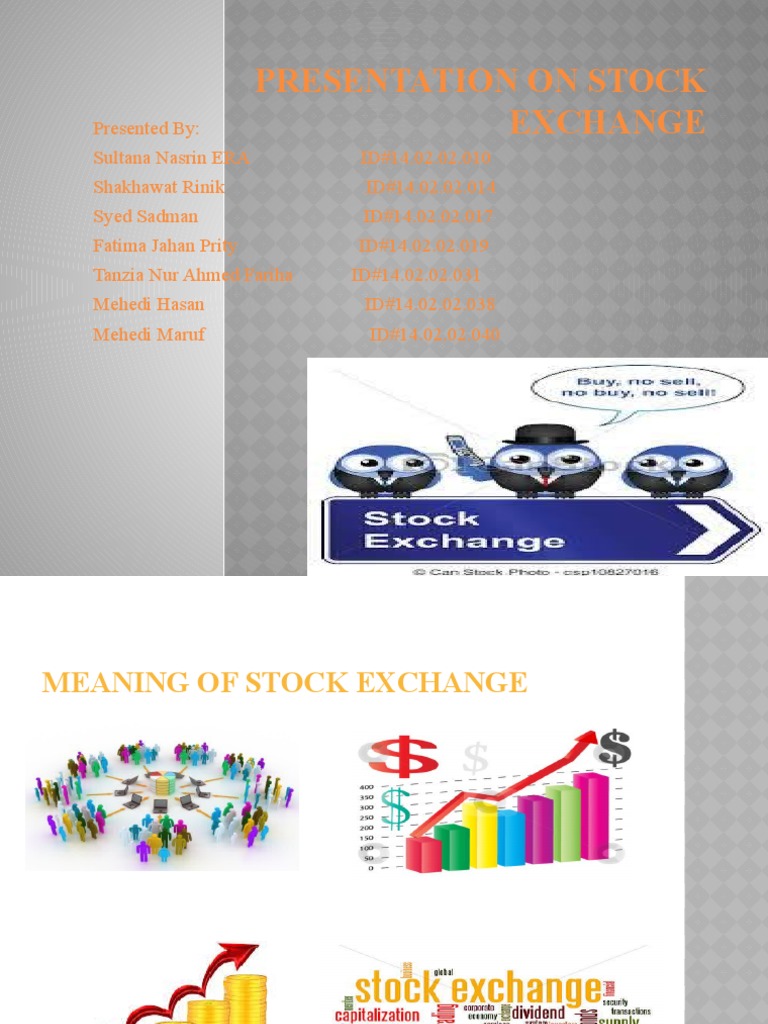 Overview of Stock Exchange Functions | PDF | Stocks | Securities (Finance)