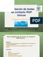 Adaptación de Lentes de Contacto RGP Tòrica