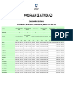 Cronograma Atividades Mecanica 8