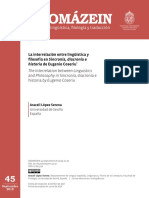 La Interrelacion Entre Linguistica Y Filosofia 