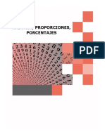 Razones, proporciones y porcentajes matemáticas