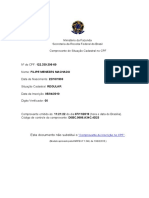 Comprovante de Situação Cadastral Do CPF