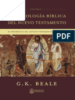 Una Teología Bíblica Del Nuevo Testamento Vol 1 G K Beale