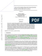 BAYESIAN ANALYSIS OF EXTREME PRECIPITATION EVENTS AND FORECASTING RETURN LEVELS