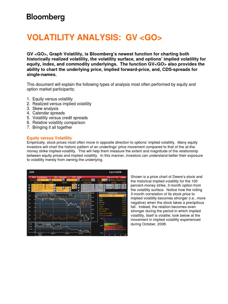 002 - Bloomberg Guide To Volatility | PDF | Greeks (Finance) | Volatility  (Finance)