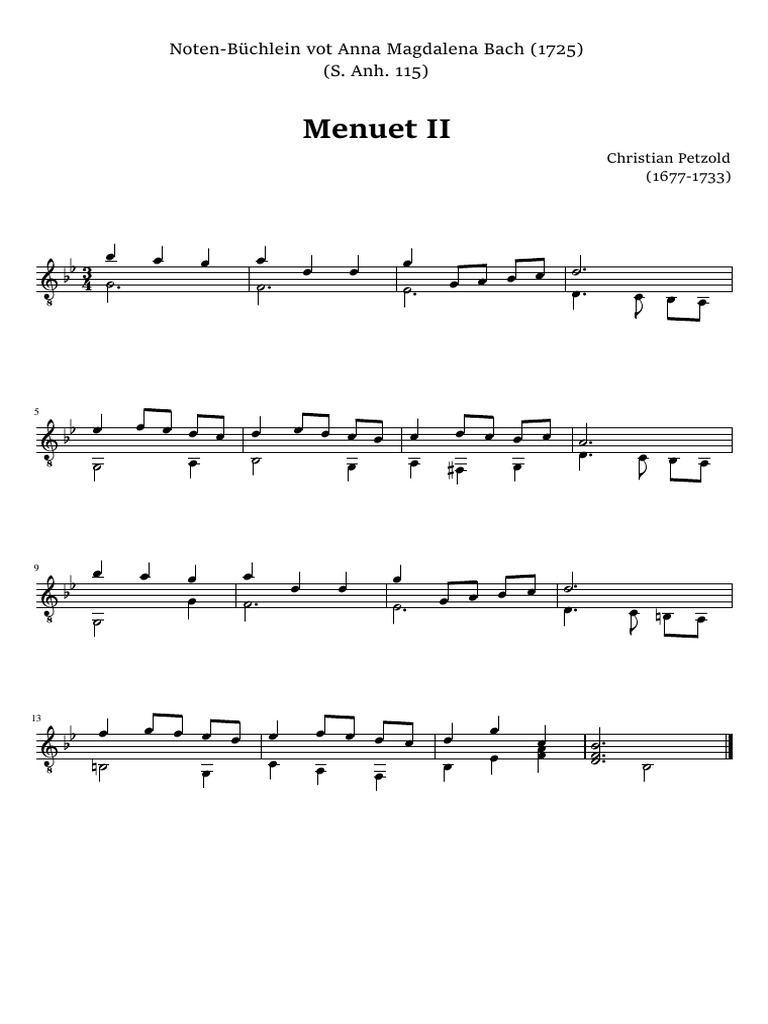 Menuet II PDF