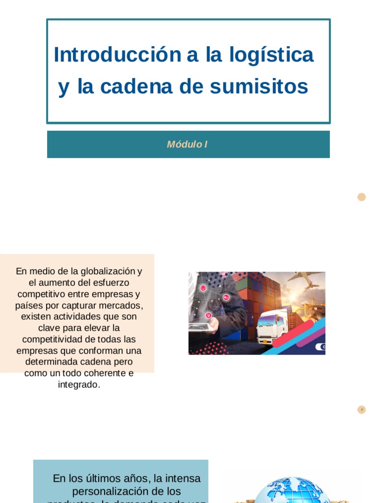 Introducción A La Cadena Logística y La Cadena de Suministros Módulo I ...