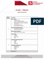 Base de Datos - Sílabo