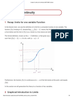 Chapter 3 Limits and Continuity - MATH1006 Calculus