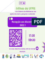 Pelas Trilhas Da UFPB 2022.1 - Programação