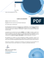 01lga - Carta de Certificación y Garantía - Electro Corrales - Proyecto Grimaldo - Sinthesi