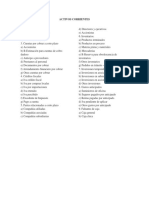 Activos Corrientes Listado de Cuentas
