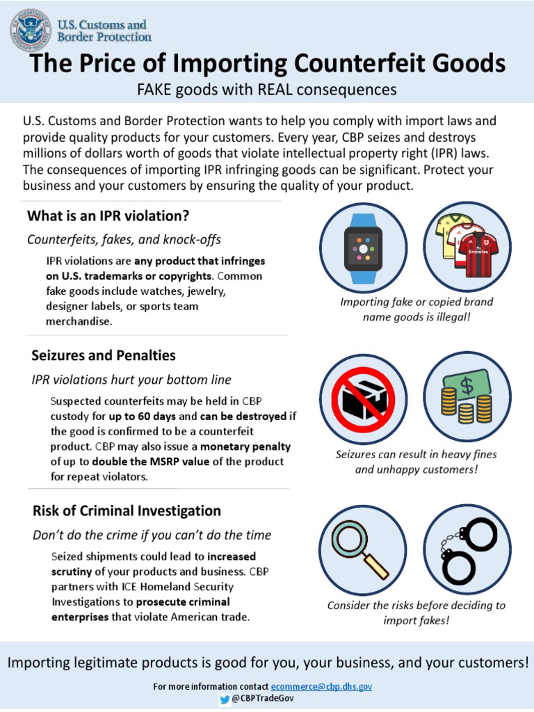 E-Commerce Counterfeit Awareness Guide For Importers OPA Approved | PDF ...