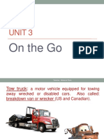 Unit 3: On The Go