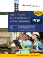 Maintenance and Reliability Best Technician PR