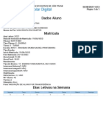 Matricula - Aluno - YTALO CARDOSO DOS SANTOS