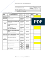 Hoja de Seguimiento I Tecnologia 10