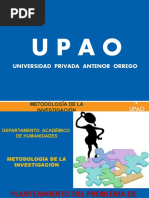 Universidad Privada Antenor Orrego: Metodología de La Investigación