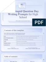 Ask A Stupid Question Day Writing Prompts For High School by Slidesgo