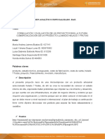 FORMULACIÓN Y EVALUACIÓN DE UN PROYECTO PARA LA COMERCIALIZACIÓN DE HELADO 7 FRUTAS