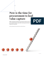 Now Is The Time For Procurement To Lead Value Capture