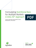 Formulating For Multiple Markets - : Nutritional Bars A Dial-In Approach