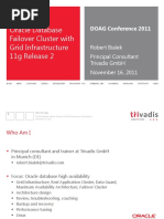 Oracle Database Failover Cluster With Grid Infrastructure 11g Release 2