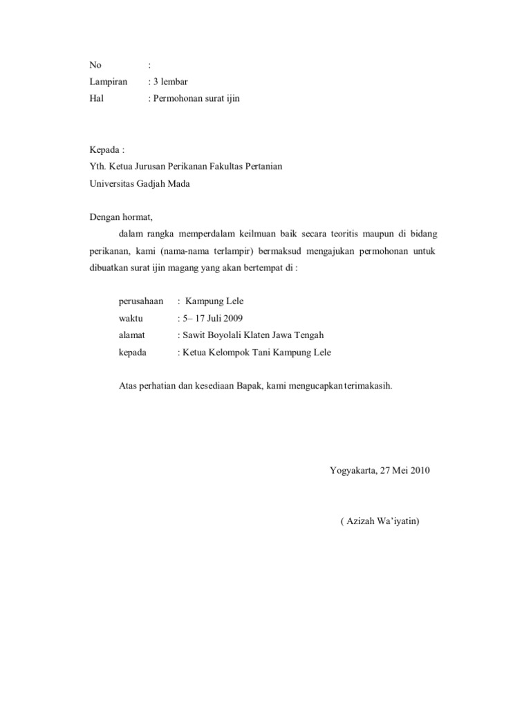 SURAT IJIN MAGANG