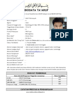 Format Biodata Taaruf