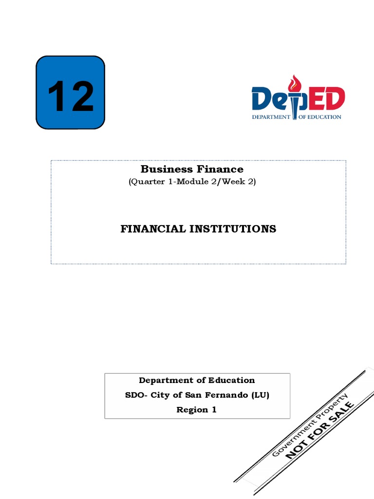 Understanding Financial Institutions and Funds | PDF | Securities ...