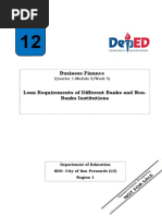 Q1 Module 5-week 5-loan requirements of different banks and non bank institutions