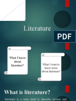What Is Literature