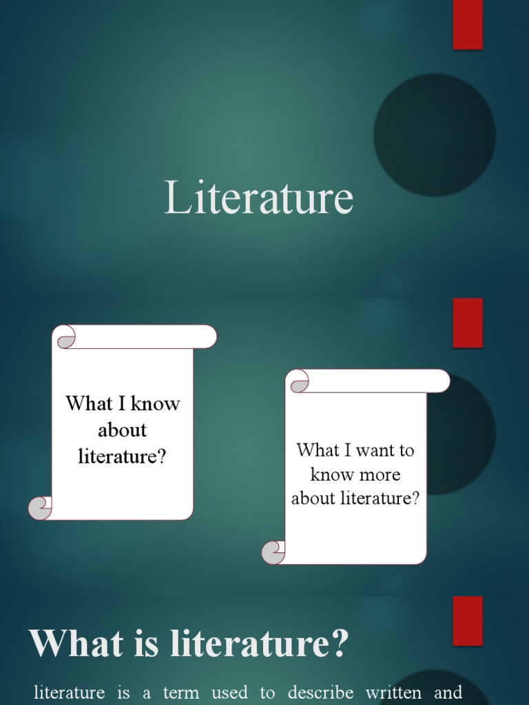 What is literature PDF Poetry Writing