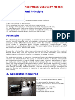 Objective and Principle Objective: Ultrasonic Pulse Velocity Meter