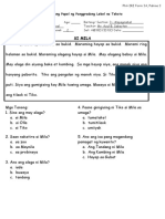 Phil-IRI New Passages LVL2 Filipino