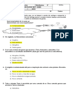 Ciências Atividade 2 de Fixação (Revisão) Conteúdo 2022 6° Ano Colégio Tiradentes Da Polícia Militar