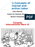 Marx On Universal and Collective Labor Nov 5 2010